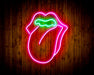 Mouth with Tongue Sticking Out Flex Silicone LED Sign (Neon-Style, LED Technology) - Way Up Gifts