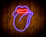 Mouth with Tongue Sticking Out Flex Silicone LED Sign (Neon-Style, LED Technology) - Way Up Gifts