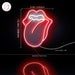 Mouth with Tongue Sticking Out Flex Silicone LED Sign (Neon-Style, LED Technology) - Way Up Gifts