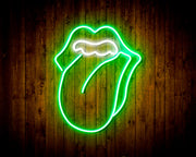 Mouth with Tongue Sticking Out Flex Silicone LED Sign (Neon-Style, LED Technology) - LED Gift Works
