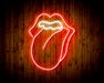 Mouth with Tongue Sticking Out Flex Silicone LED Sign (Neon-Style, LED Technology) - Way Up Gifts