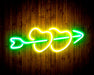 Hearts with Arrow Crush In Love Flex Silicone LED Sign (Neon-Style, LED Technology) - Way Up Gifts