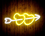 Hearts with Arrow Crush In Love Flex Silicone LED Sign (Neon-Style, LED Technology) - Way Up Gifts