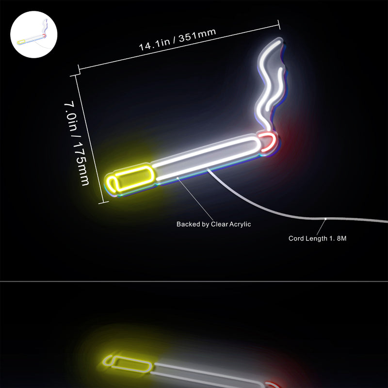 Cigarette Flex Silicone LED Sign (Neon-Style, LED Technology) - LED Gift Works
