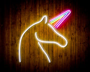 Unicorn with Magical Alicorn Horn Flex Silicone LED Sign (Neon-Style, LED Technology) - LED Gift Works