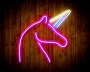 Unicorn with Magical Alicorn Horn Flex Silicone LED Sign (Neon-Style, LED Technology) - LED Gift Works