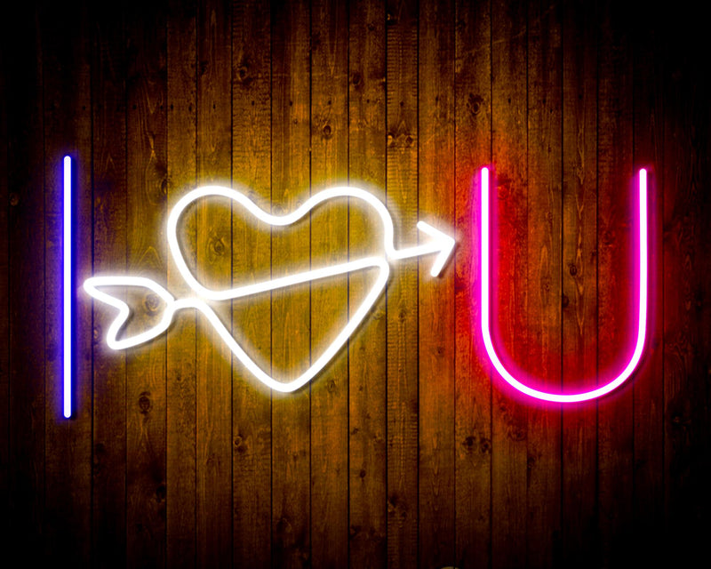 I Love You Flex Silicone LED Sign (Neon-Style, LED Technology) - LED Gift Works