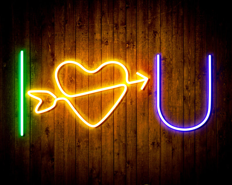 I Love You Flex Silicone LED Sign (Neon-Style, LED Technology) - LED Gift Works