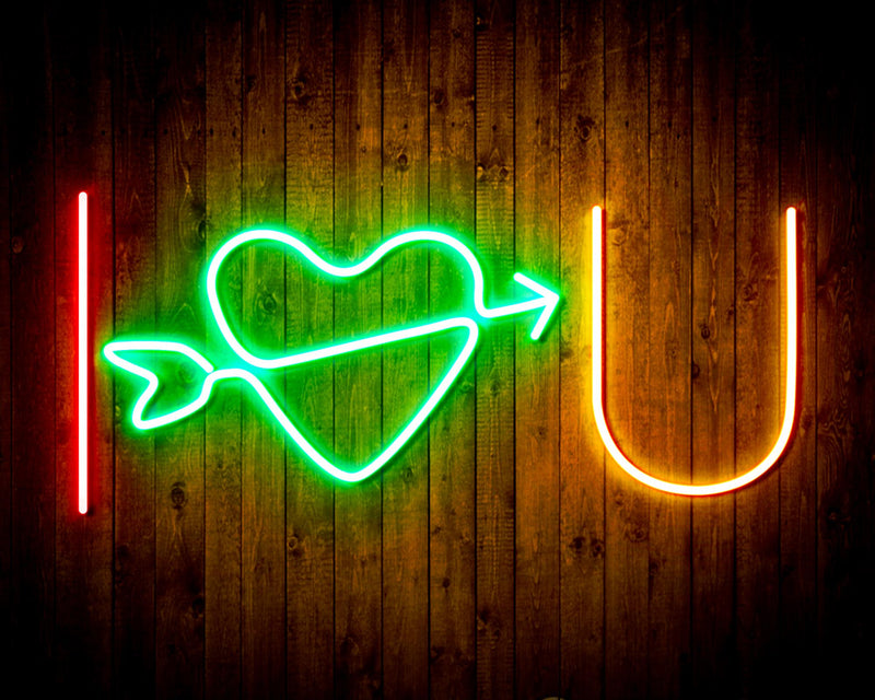 I Love You Flex Silicone LED Sign (Neon-Style, LED Technology) - LED Gift Works
