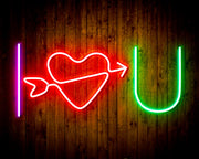 I Love You Flex Silicone LED Sign (Neon-Style, LED Technology) - LED Gift Works