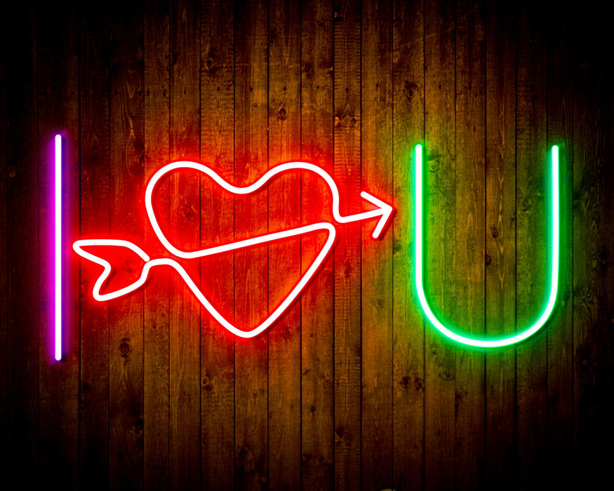 I Love You Flex Silicone LED Sign (Neon-Style, LED Technology) - Way Up Gifts