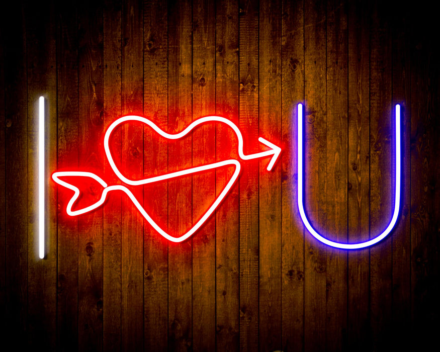 I Love You Flex Silicone LED Sign (Neon-Style, LED Technology) - Way Up Gifts
