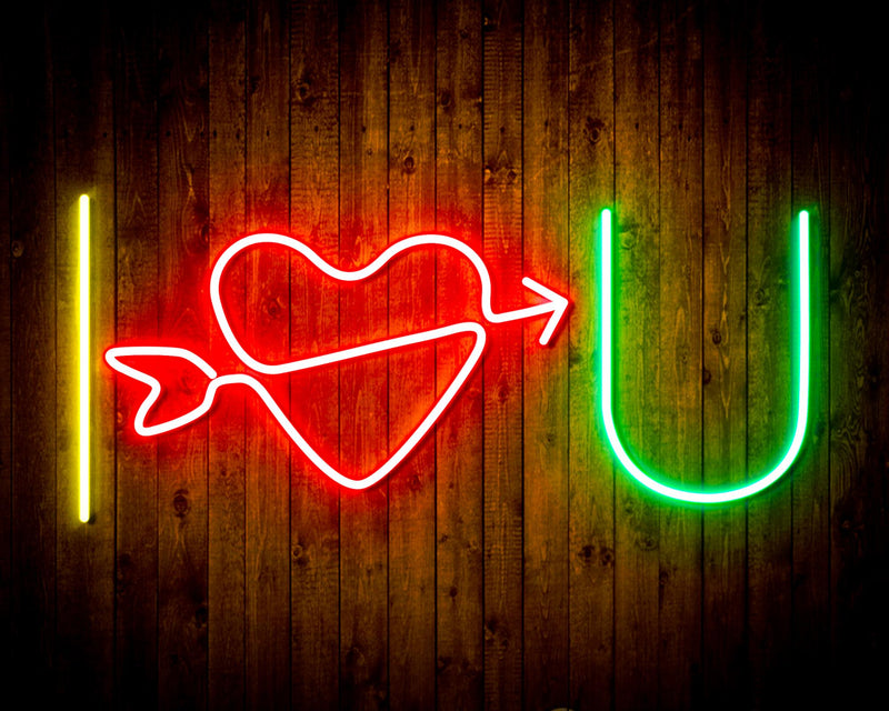 I Love You Flex Silicone LED Sign (Neon-Style, LED Technology) - LED Gift Works