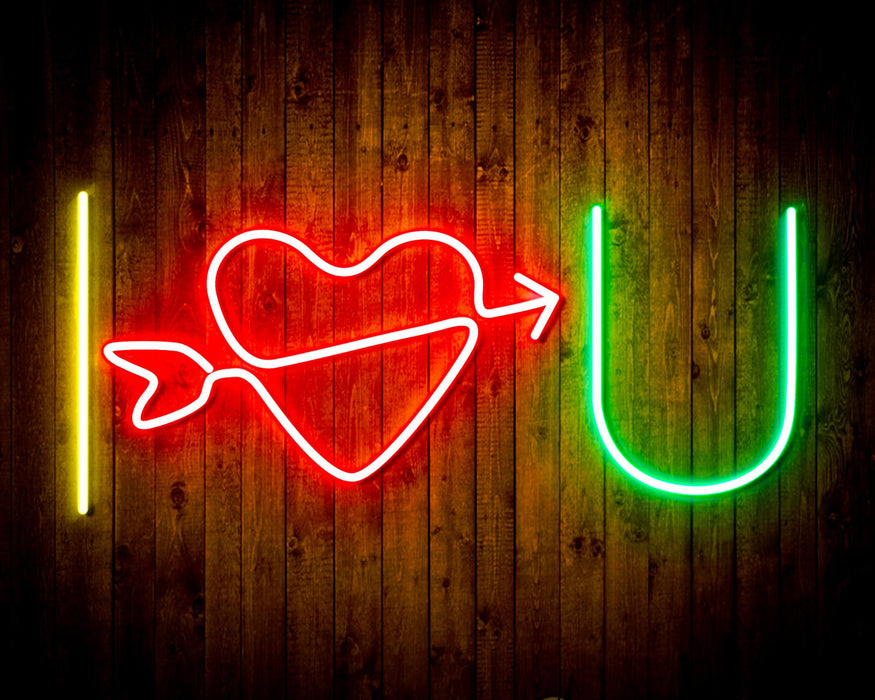 I Love You Flex Silicone LED Sign (Neon-Style, LED Technology) - Way Up Gifts