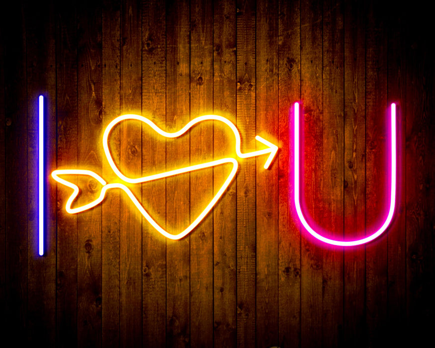 I Love You Flex Silicone LED Sign (Neon-Style, LED Technology) - Way Up Gifts