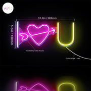 I Love You Flex Silicone LED Sign (Neon-Style, LED Technology) - LED Gift Works