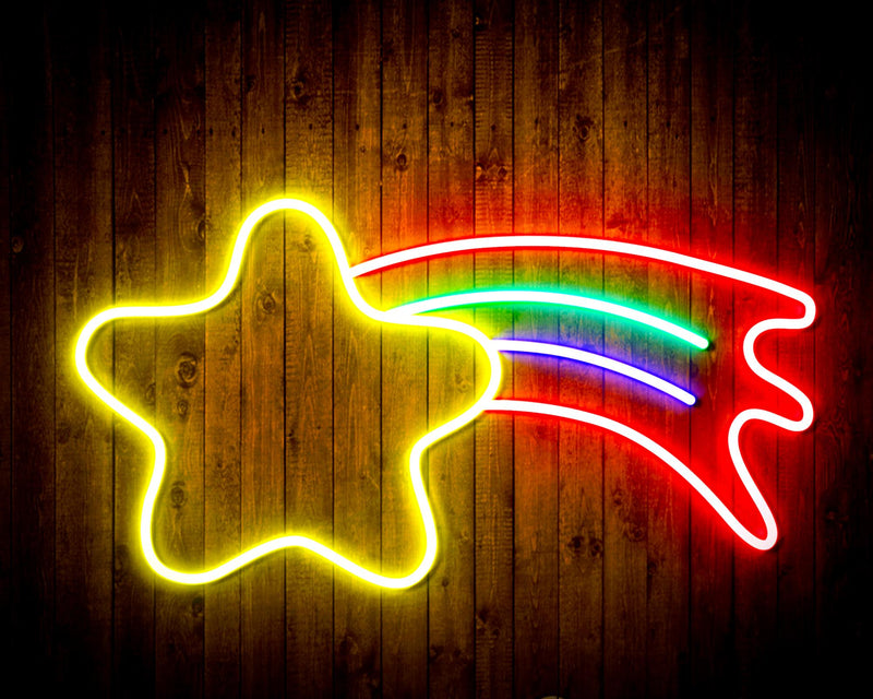 Shooting Star Flex Silicone LED Sign (Neon-Style, LED Technology) - LED Gift Works