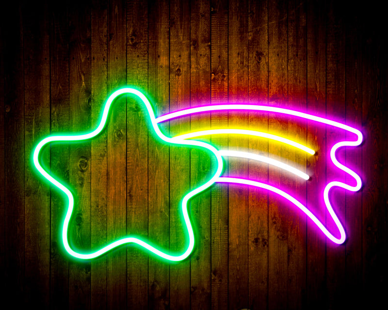 Shooting Star Flex Silicone LED Sign (Neon-Style, LED Technology) - LED Gift Works