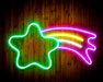 Shooting Star Flex Silicone LED Sign (Neon-Style, LED Technology) - Way Up Gifts