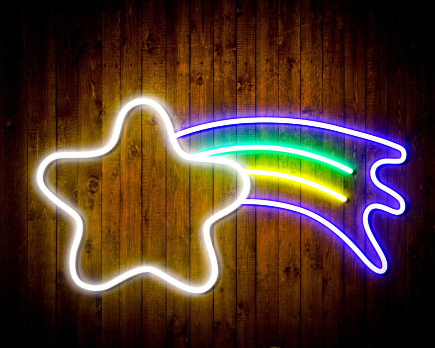 Shooting Star Flex Silicone LED Sign (Neon-Style, LED Technology) - Way Up Gifts