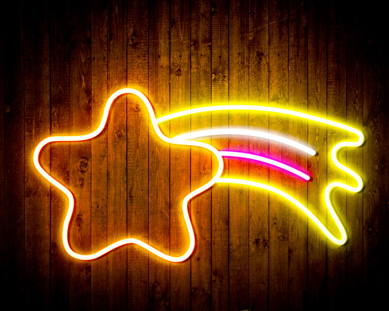 Shooting Star Flex Silicone LED Sign (Neon-Style, LED Technology) - LED Gift Works
