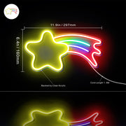 Shooting Star Flex Silicone LED Sign (Neon-Style, LED Technology) - LED Gift Works