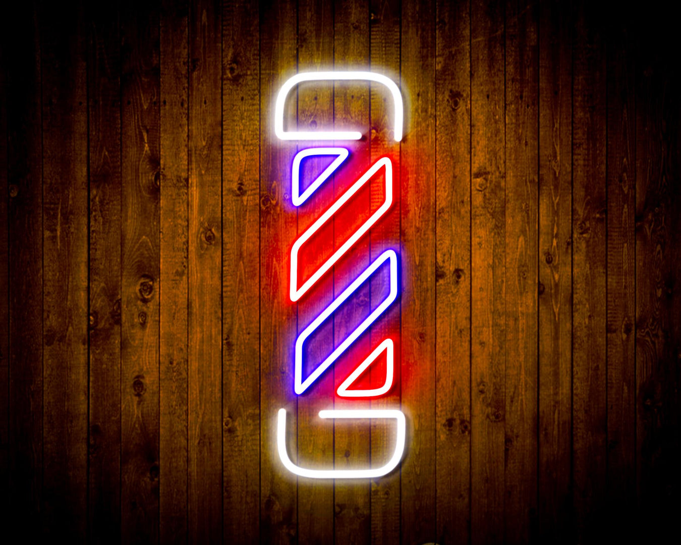 Barber Shop Pole Flex Silicone LED Sign (Neon-Style, LED Technology) - Way Up Gifts