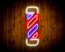 Barber Shop Pole Flex Silicone LED Sign (Neon-Style, LED Technology) - Way Up Gifts