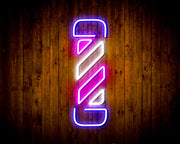 Barber Shop Pole Flex Silicone LED Sign (Neon-Style, LED Technology) - LED Gift Works