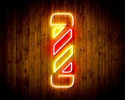 Barber Shop Pole Flex Silicone LED Sign (Neon-Style, LED Technology) - LED Gift Works