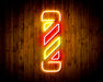 Barber Shop Pole Flex Silicone LED Sign (Neon-Style, LED Technology) - Way Up Gifts
