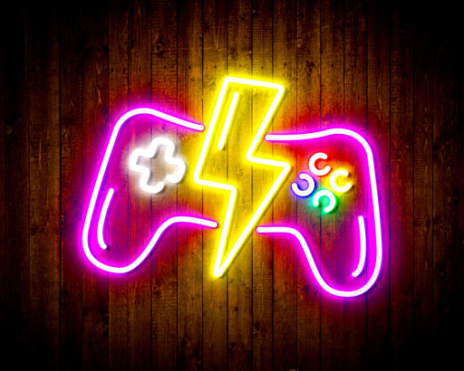 Gamer Gift Video Game Controller Flex Silicone LED Sign (Neon-Style, LED Technology) - Way Up Gifts