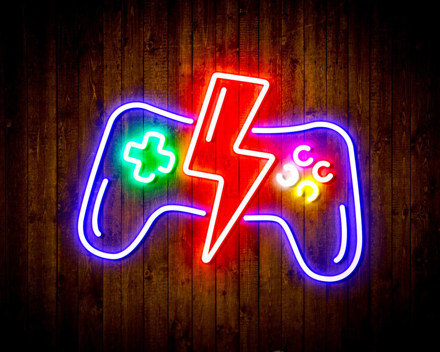 Gamer Gift Video Game Controller Flex Silicone LED Sign (Neon-Style, LED Technology) - Way Up Gifts