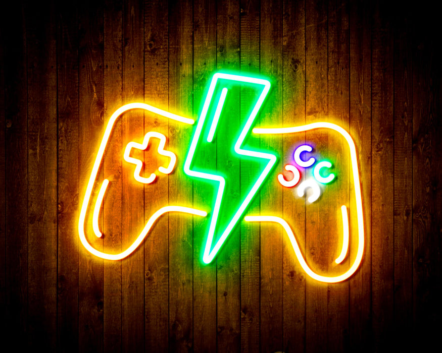 Gamer Gift Video Game Controller Flex Silicone LED Sign (Neon-Style, LED Technology) - Way Up Gifts