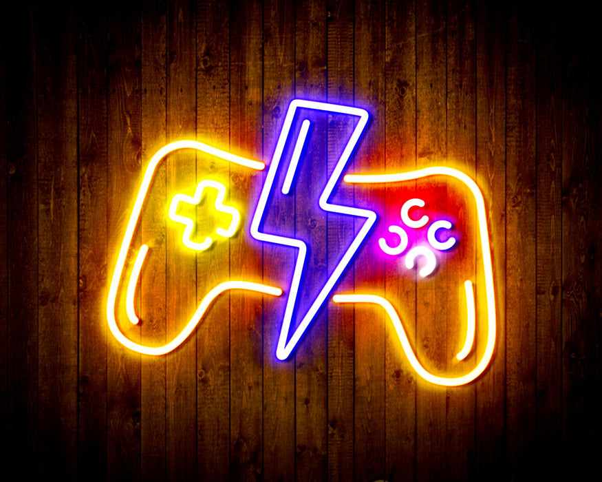 Gamer Gift Video Game Controller Flex Silicone LED Sign (Neon-Style, LED Technology) - Way Up Gifts
