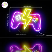 Gamer Gift Video Game Controller Flex Silicone LED Sign (Neon-Style, LED Technology) - LED Gift Works