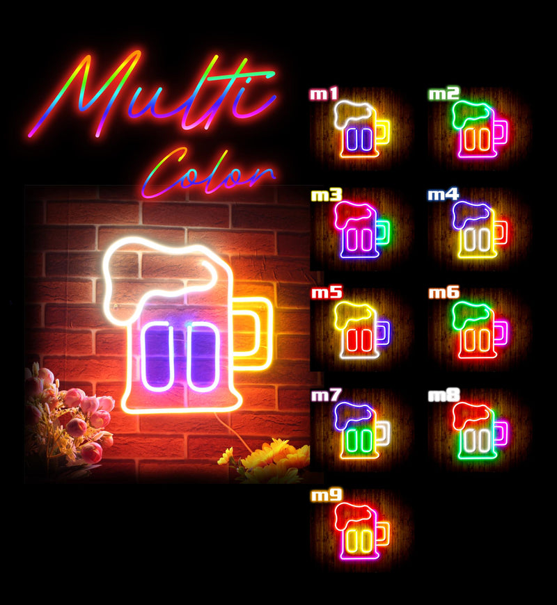 Beer Mug Flex Silicone LED Sign (Neon-Style, LED Technology) - LED Gift Works
