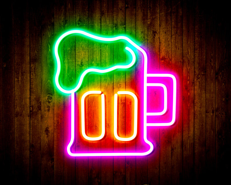 Beer Mug Flex Silicone LED Sign (Neon-Style, LED Technology) - LED Gift Works