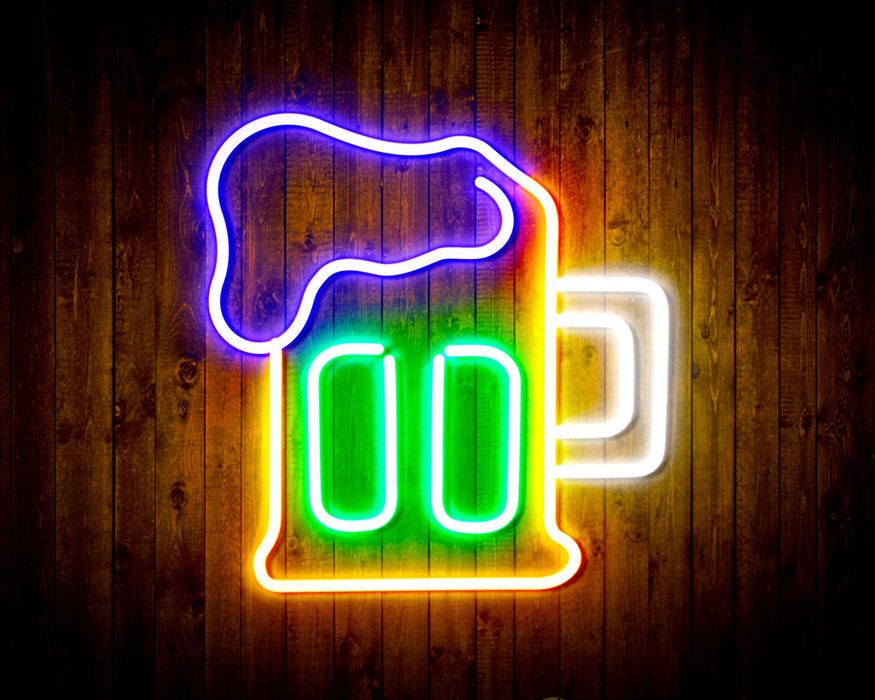 Beer Mug Flex Silicone LED Sign (Neon-Style, LED Technology) - Way Up Gifts