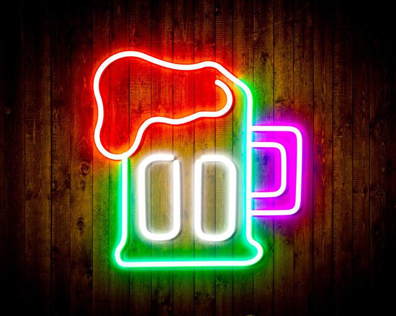 Beer Mug Flex Silicone LED Sign (Neon-Style, LED Technology) - LED Gift Works