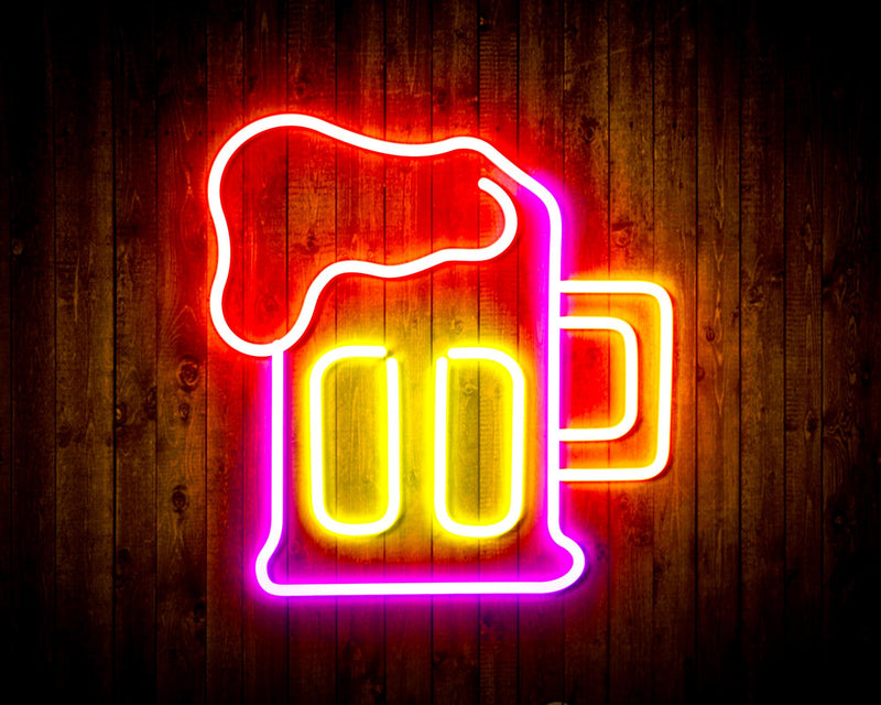 Beer Mug Flex Silicone LED Sign (Neon-Style, LED Technology) - LED Gift Works