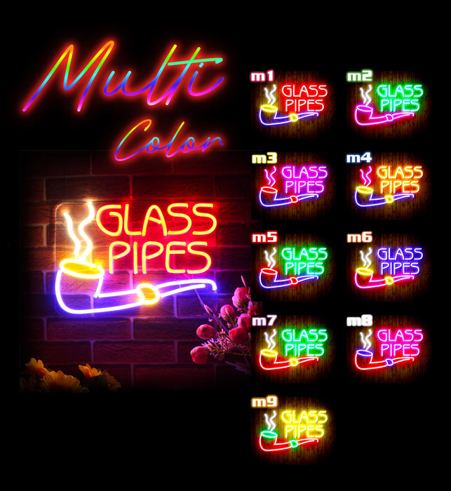 Glass Pipes Flex Silicone LED Sign (Neon-Style, LED Technology) - Way Up Gifts