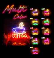 Coffee Cup Flex Silicone LED Sign (Neon-Style, LED Technology) - LED Gift Works