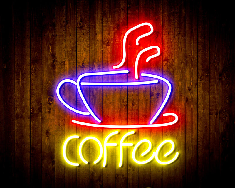 Coffee Cup Flex Silicone LED Sign (Neon-Style, LED Technology) - LED Gift Works