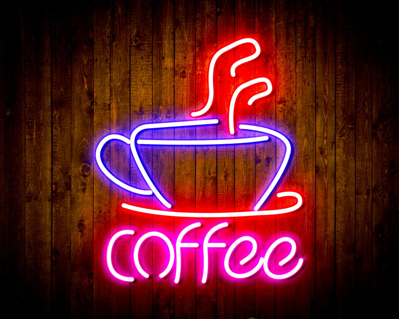 Coffee Cup Flex Silicone LED Sign (Neon-Style, LED Technology) - LED Gift Works