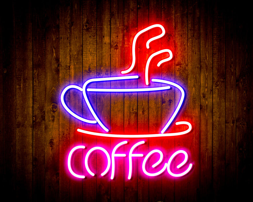 Coffee Cup Flex Silicone LED Sign (Neon-Style, LED Technology) - Way Up Gifts