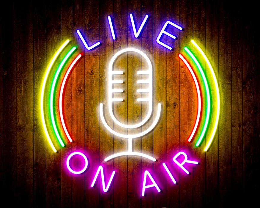 Live On Air Flex Silicone LED Sign (Neon-Style, LED Technology) - Way Up Gifts