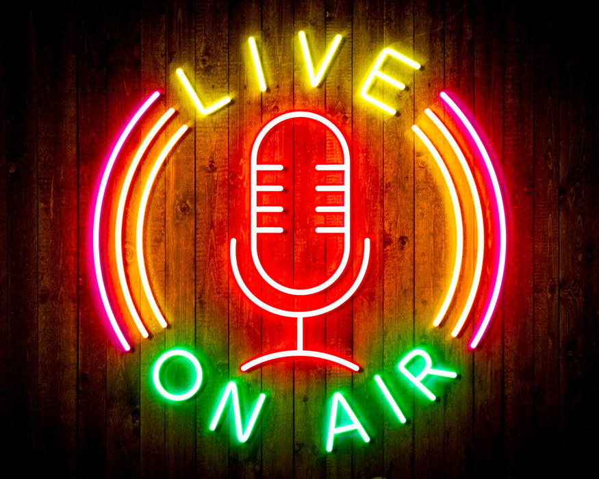Live On Air Flex Silicone LED Sign (Neon-Style, LED Technology) - Way Up Gifts