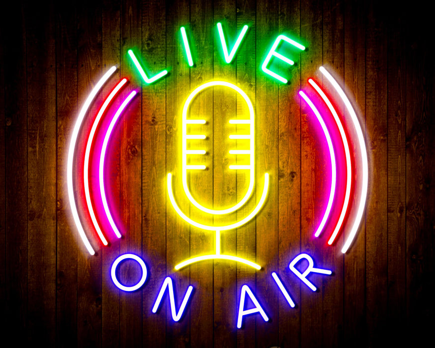 Live On Air Flex Silicone LED Sign (Neon-Style, LED Technology) - Way Up Gifts