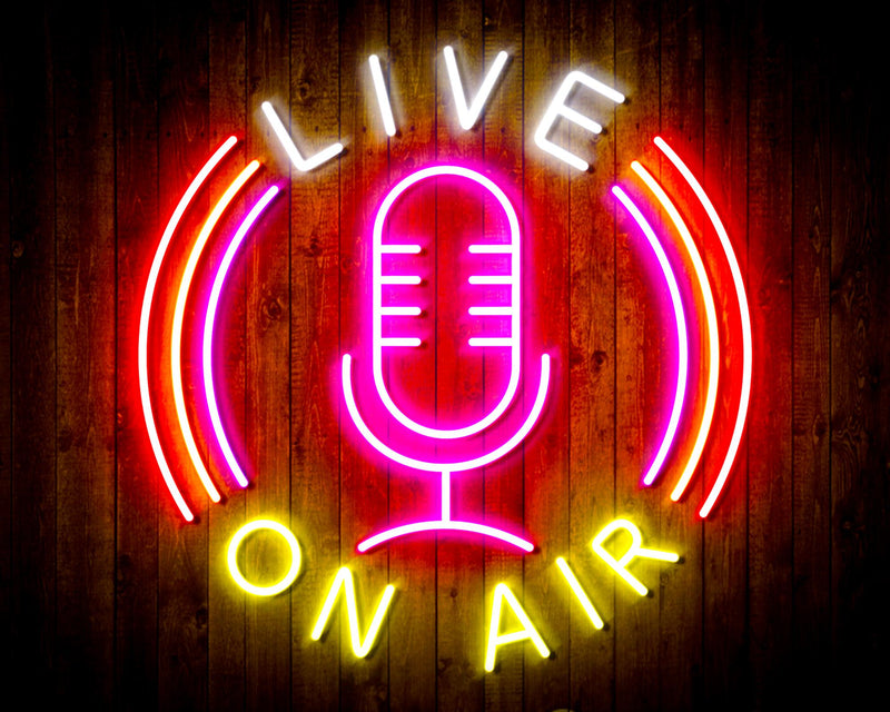 Live On Air Flex Silicone LED Sign (Neon-Style, LED Technology) - LED Gift Works